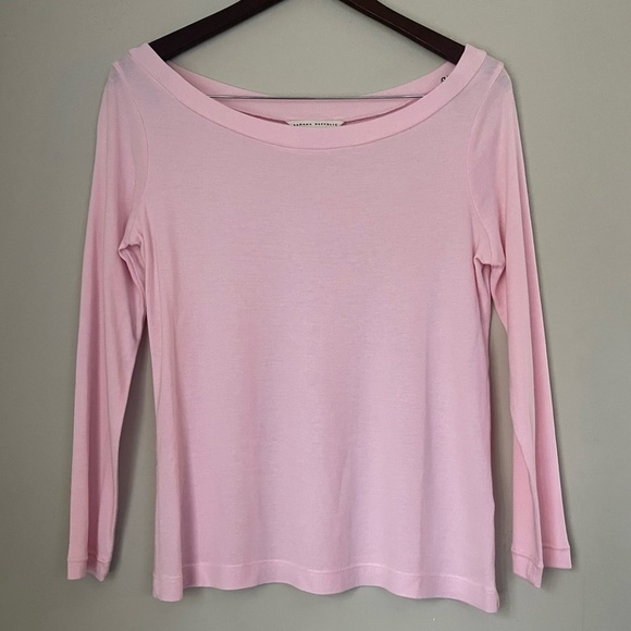 Banana Republic | Light Pink Long Sleeve Cotton Tee | Medium​ - Picture 1 of 8
